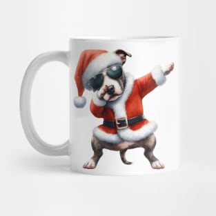 Christmas Staffordshire Bull Terrier Dog Dabbing Dance Mug